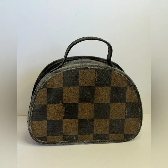 Vintage Fendi Pequin Coated Canvas Vanity Case - Picture 7 of 12